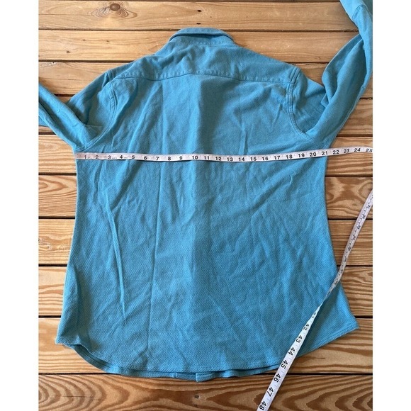 Rare Rabbit Button Down Shirt Size Large Men’s Turquoise - Picture 8 of 9
